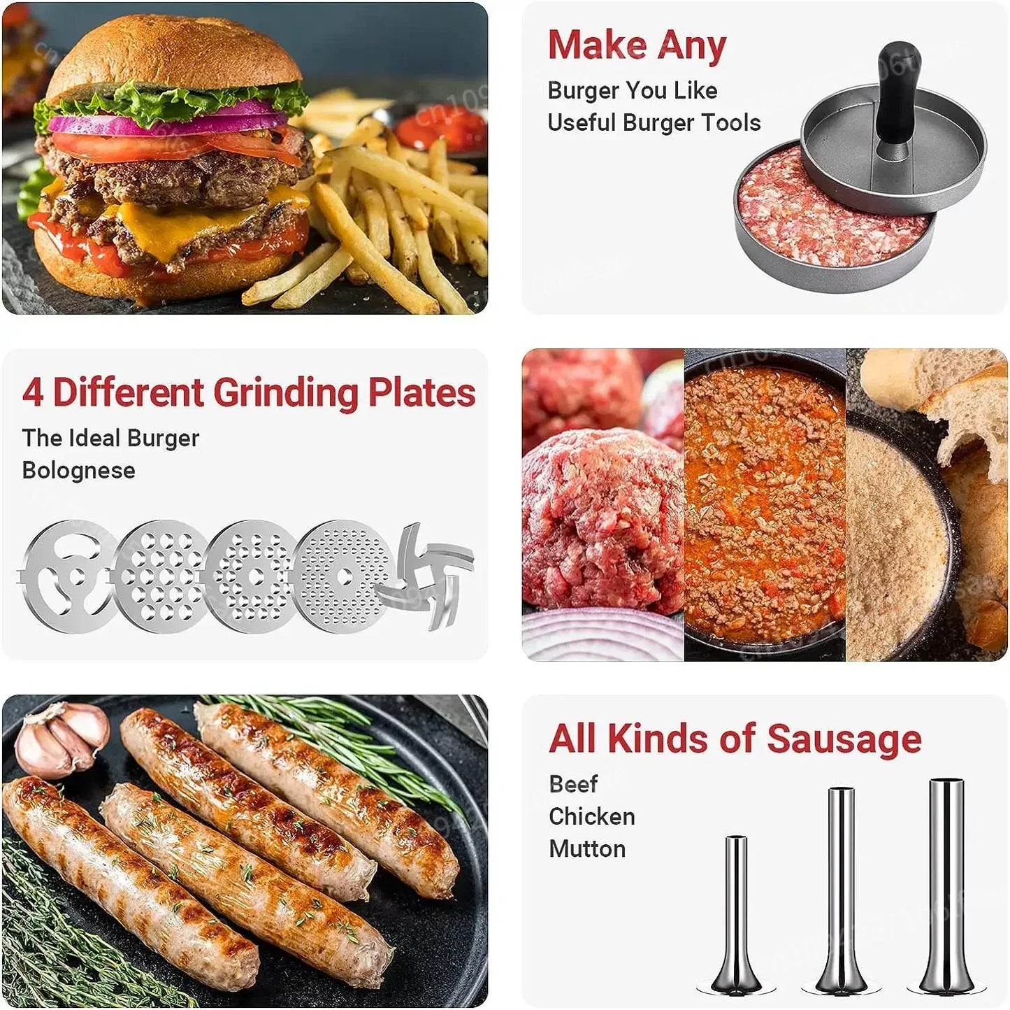 KitchenAid Metal Grinder: Meat & Sausage Attachment