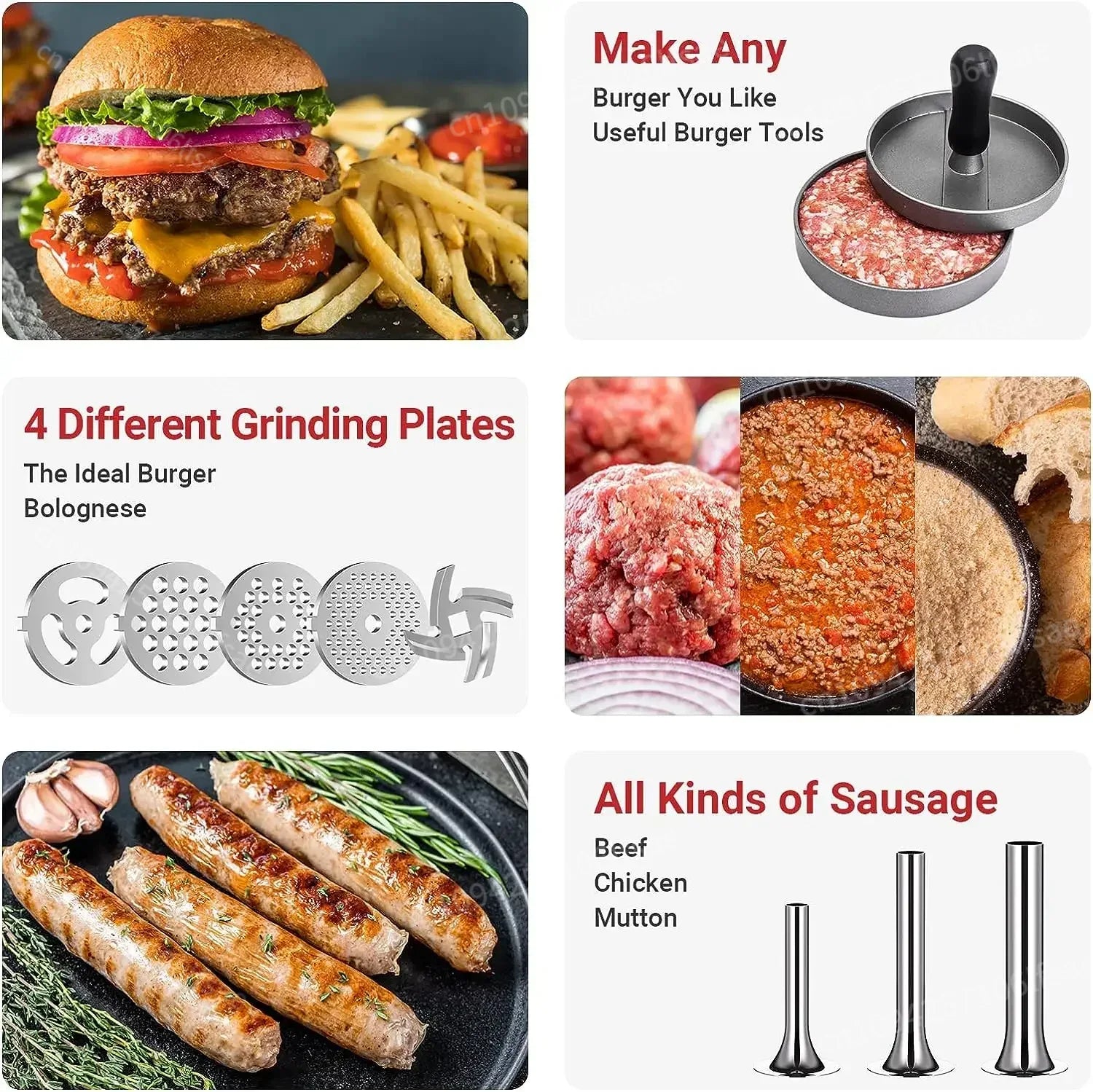 KitchenAid Metal Grinder: Meat & Sausage Attachment