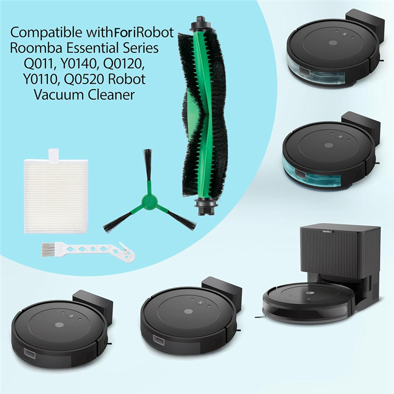 B98A-Replacement Parts For Irobot Roomba Essential Series Y0140 Q0120 Q0520 Y0110 Q011 Robot Vacuum Cleaner Accessories