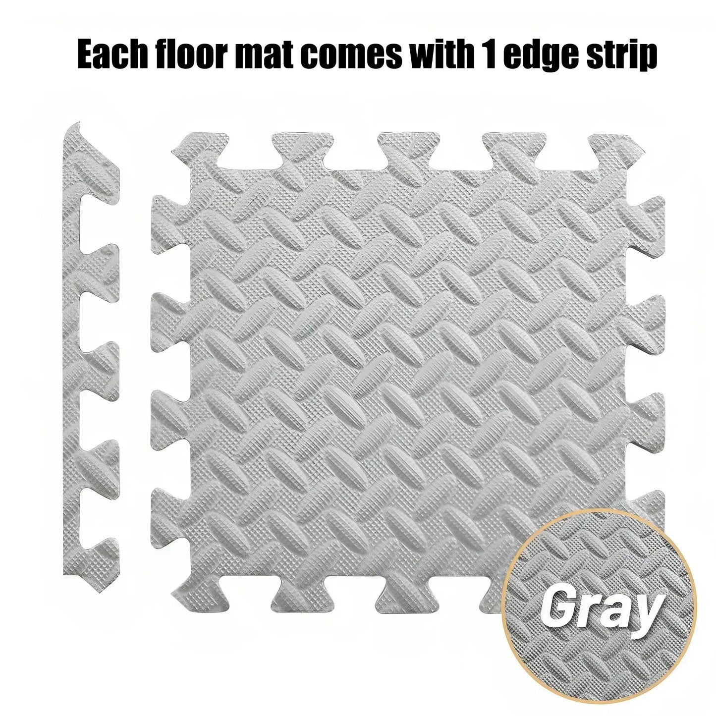 Non-Slip EVA Foam Puzzle Mat - Home Gym & Kids Safe